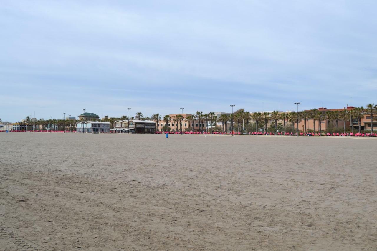 Beach Malvarrosa, Cabanal, Wifi Free. Ca' Micaela. Valencia Ngoại thất bức ảnh